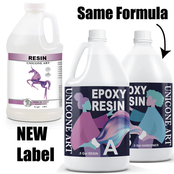 Clear Casting Epoxy Resin for Art - 1 Gallon Set