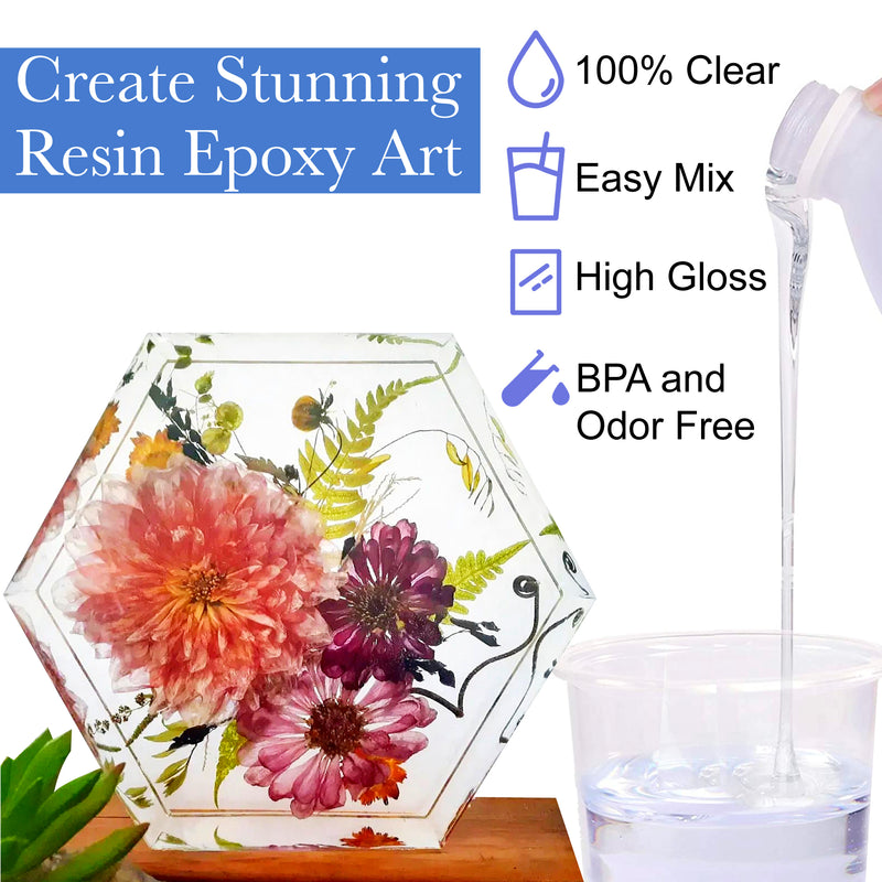 Masterclass Epoxy Resin Kit up to 4" Extra Deep Pour | 2:1 ratio | 1.5 Gallon