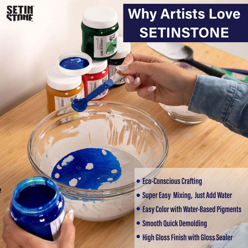 color and tint your eco casts with setinstone water based pigments