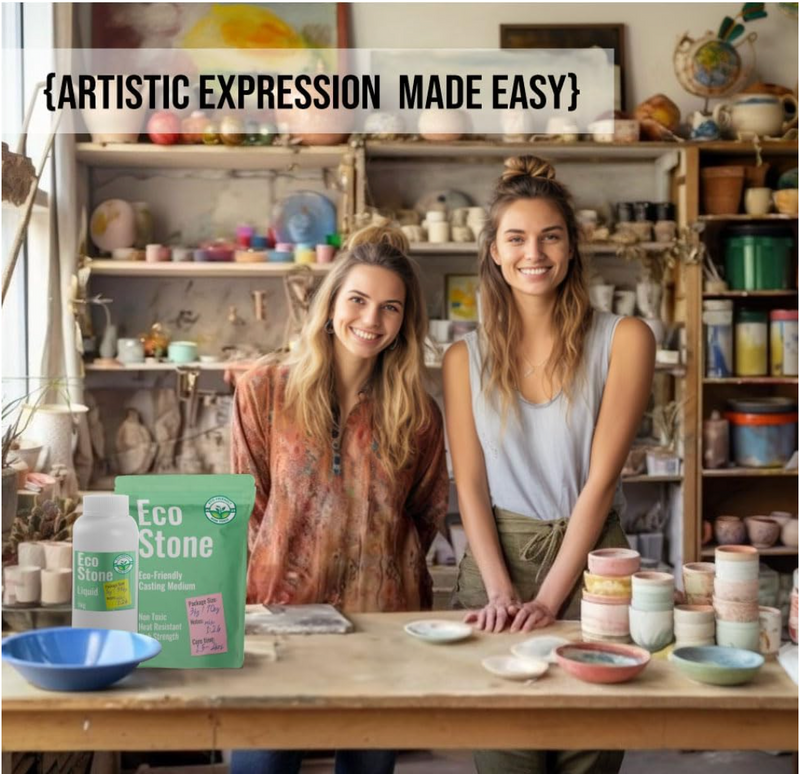 Eco Stone Casting Resin Kit – Non-Toxic Plaster of Paris Alternative 3kg