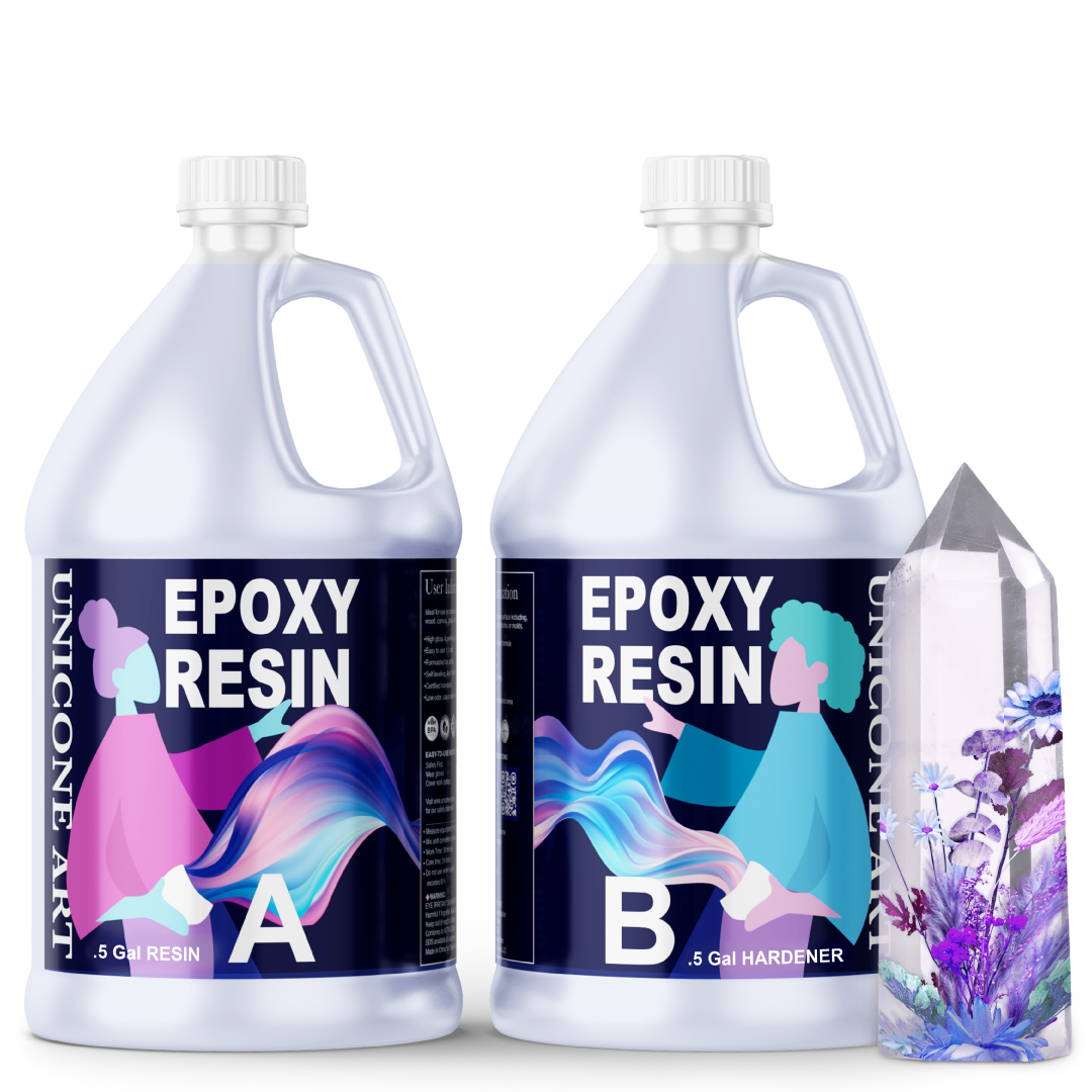 Clear Casting Epoxy Resin for Art - 1 Gallon Set