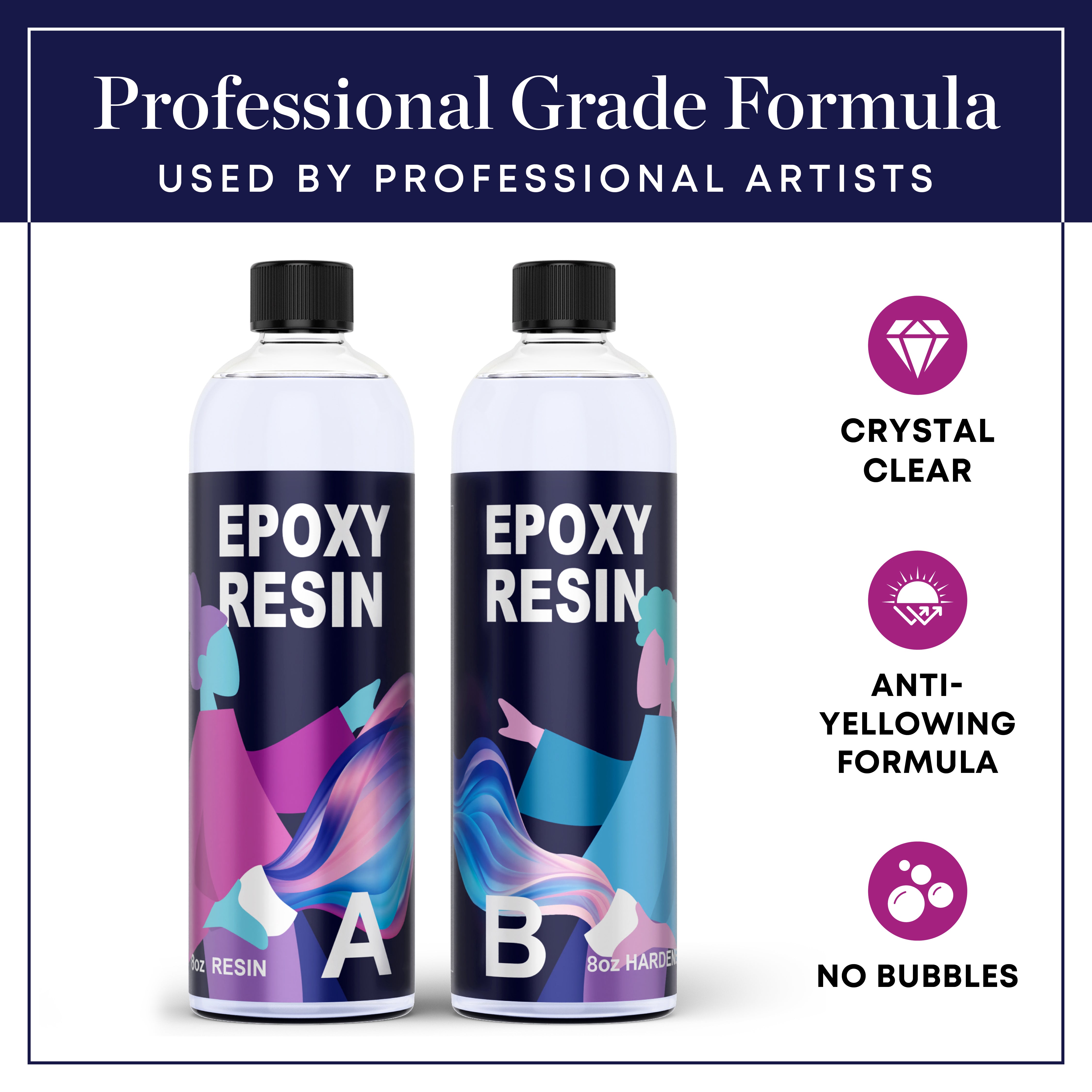 proffessional grade casting resin that is crystal clear anti yellowing formula and no bubbles