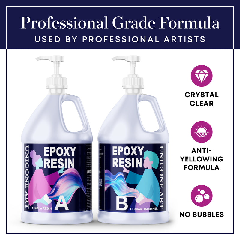 proffessional grade casting resin that is crystal clear anti yellowing formula and no bubbles