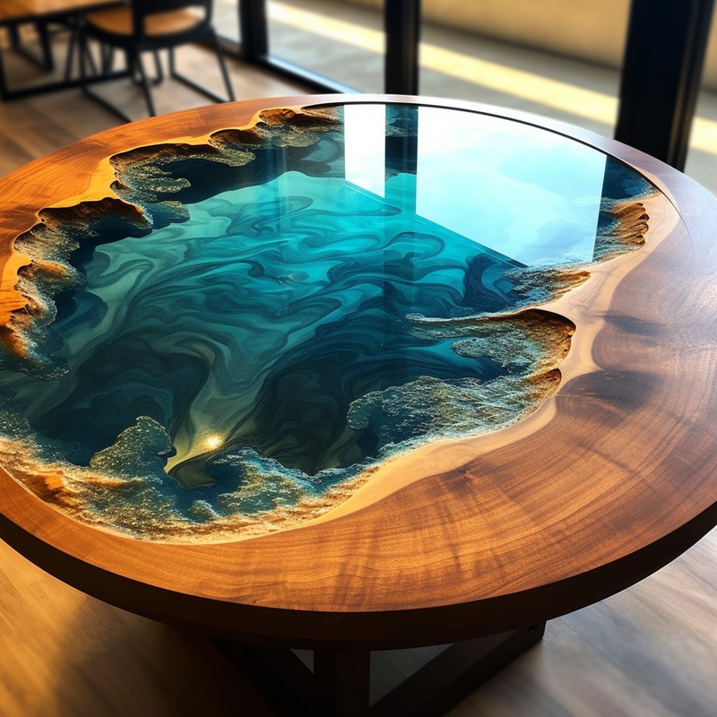 Pouring top epoxy resin