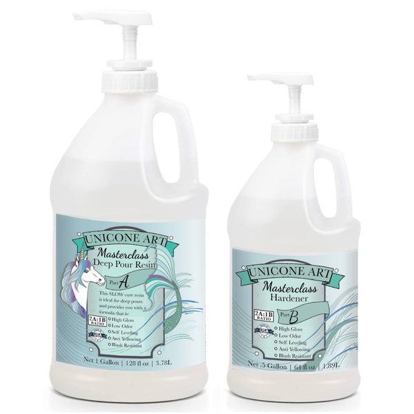 Masterclass Epoxy Resin Kit up to 4" Extra Deep Pour | 2:1 ratio | 1.5 Gallon