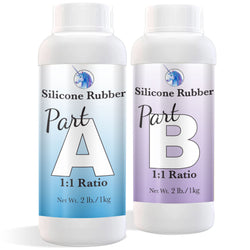 Marvelous Mold Making Kit, Transparent Platinum Silicone Rubber 4lb